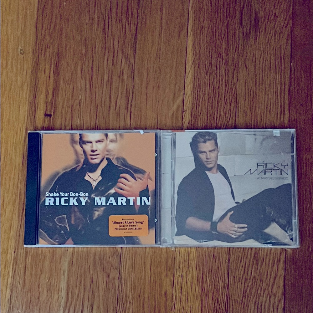 Two RICKY MARTIN CD’s. Shake your Bon-Bon & Alma’s Del Silencio.